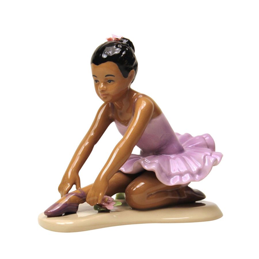 African American Little Ballerina in Lavendar by Cosmos Gifts