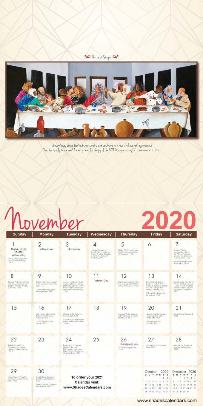 The Art of Annie Lee 2020 Calendar: African American Wall Calendar (Interior)