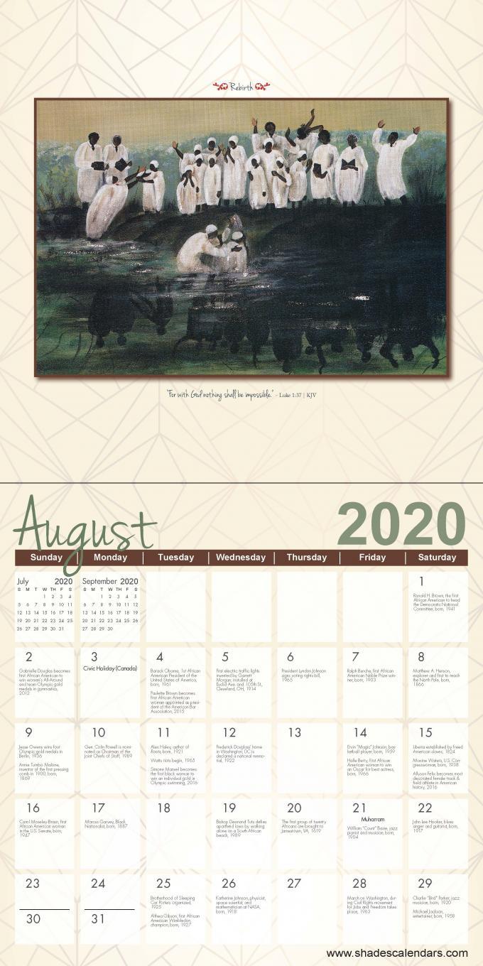 The Art of Annie Lee 2020 Calendar: African American Wall Calendar (Interior)