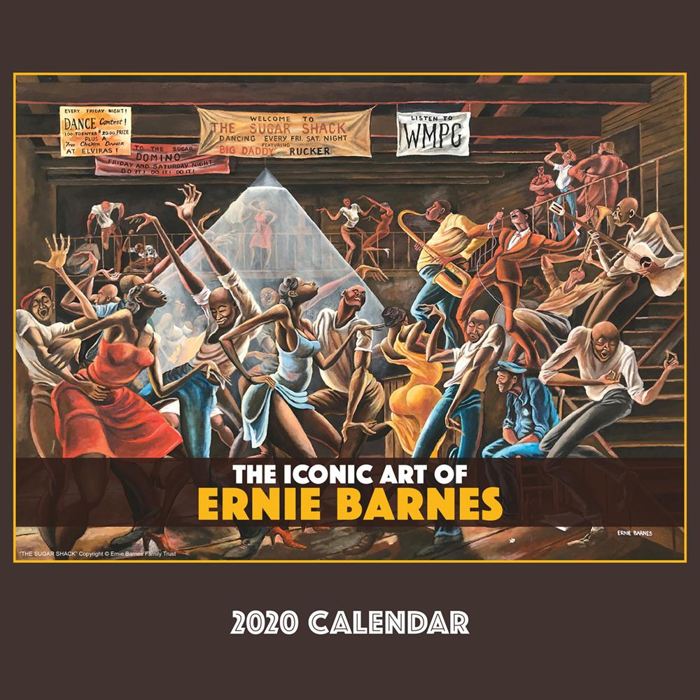The Art of Ernie Barnes 2020 African American Wall Calendar (Front)