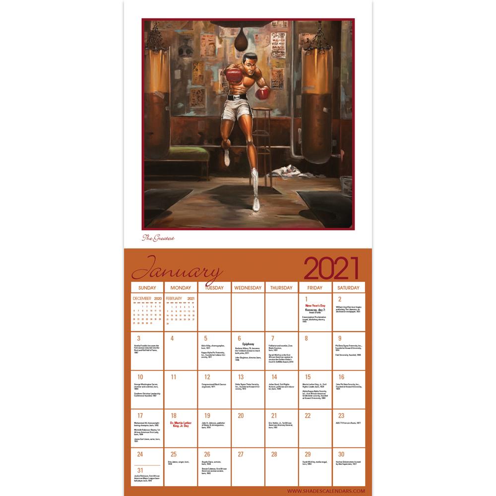 Urbanisms by Frank Morrison: 2021 African American Wall Calendar (Interior)