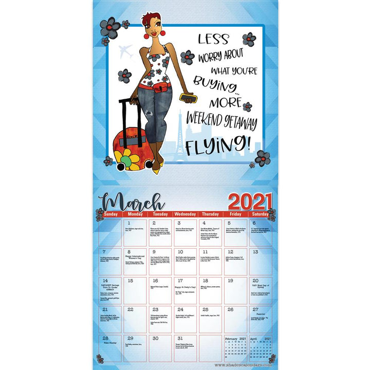 Be Your InspHERation: The Art of Kiwi McDowell 2021 Black Art Calendar (Interior)