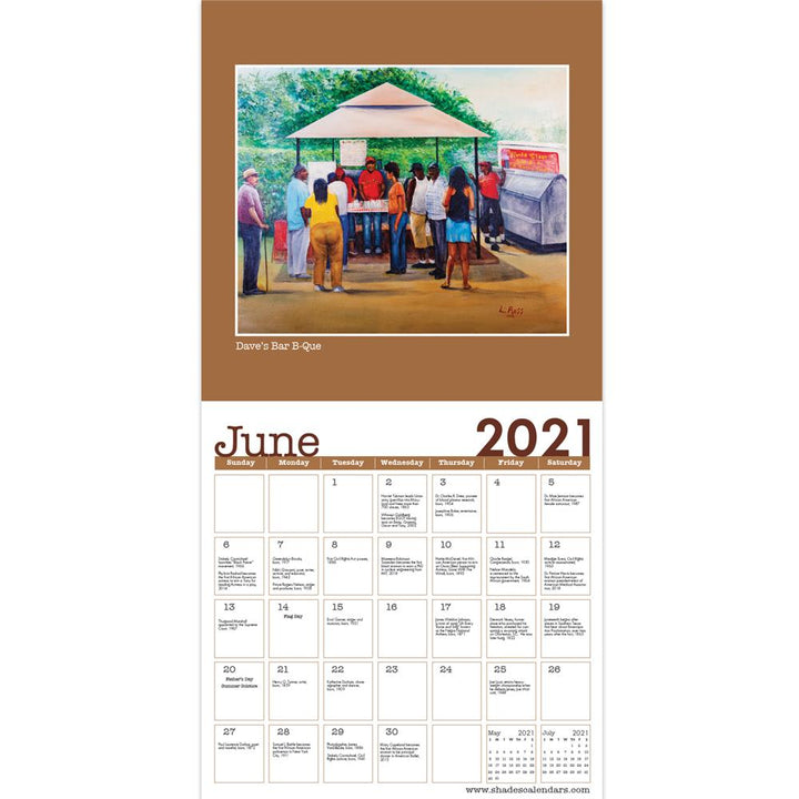 Family Traditions: Lavarne Ross 2021 Black Art Calendar (Interior)