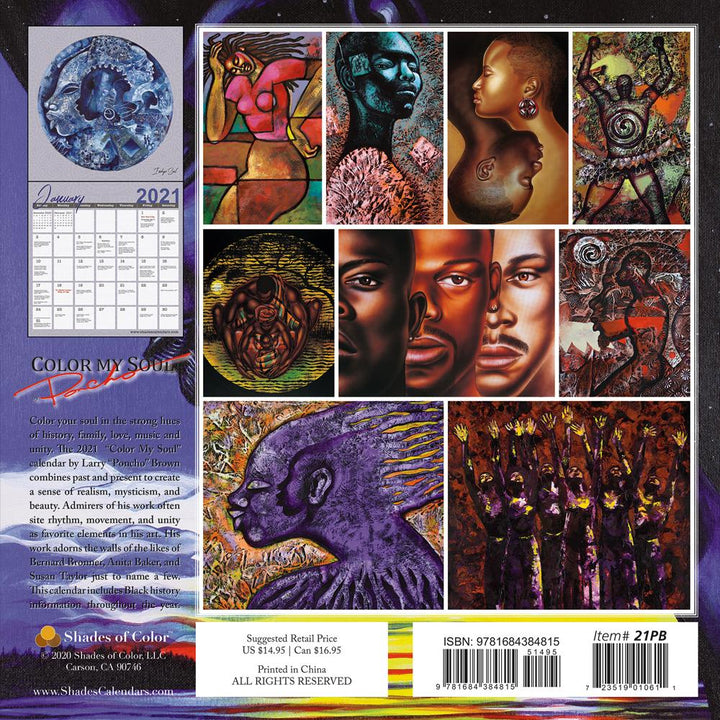 Color My Soul: Larry "Poncho" Brown 2021 Black Art Calendar