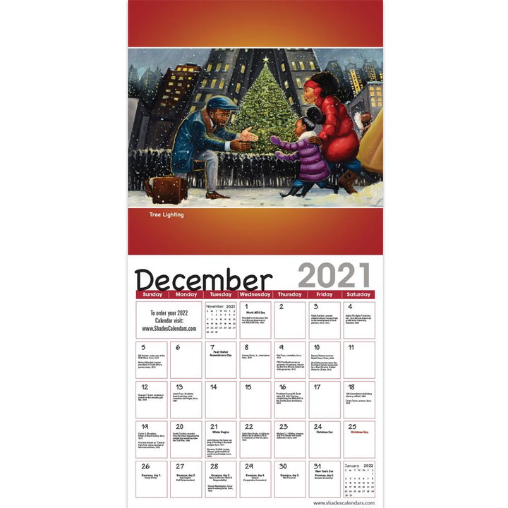 Shades of Color Kids by Frank Morrison: 2021 African American Wall Calendar (Interior)