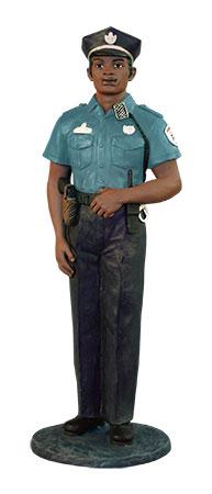 African American Policeman Figurine by Positive Image Gifts