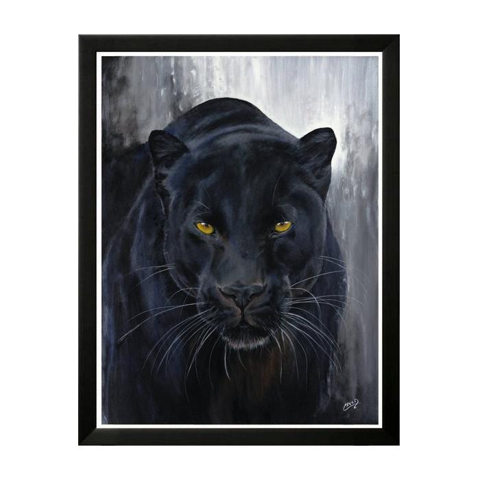 Mystique: Black Panther by Cecil "CREED" Reed (Black Frame)