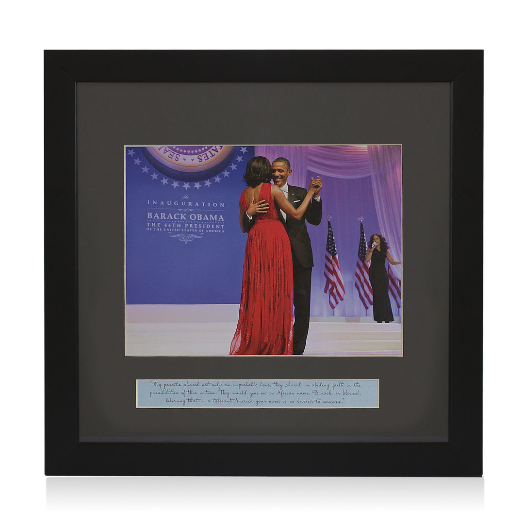 Blessed: Barack and Michelle Obama (Inaugaration Ball) Framed Artwork