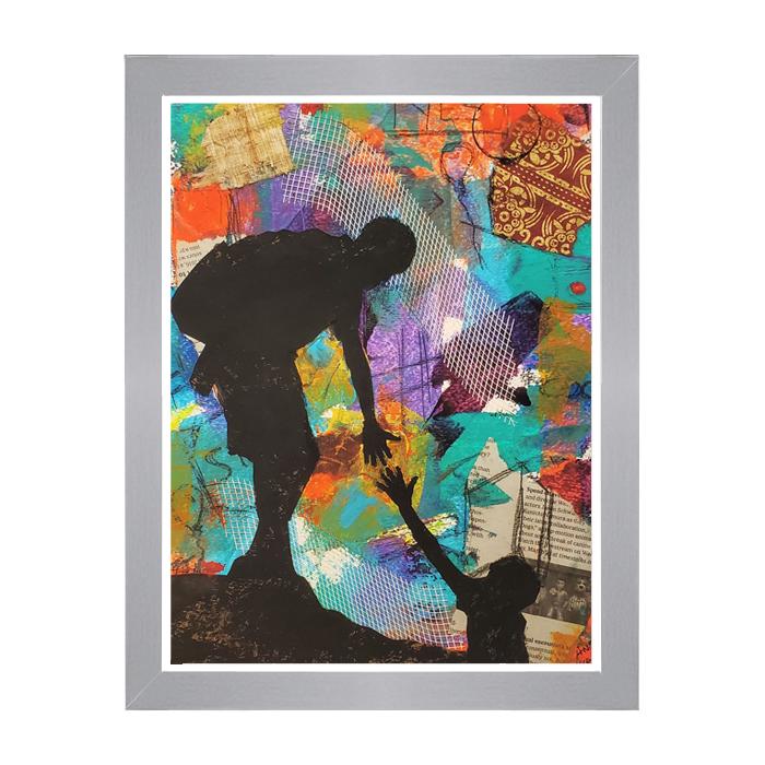 A Helping Hand: True Brotherhood by Andrew Nichols (Silver Frame)