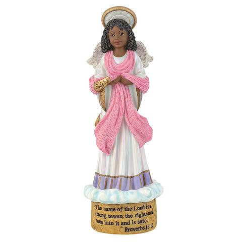 Safety Angel-Figurine-Positive Image Gifts-8.5 inches-The Black Art Depot