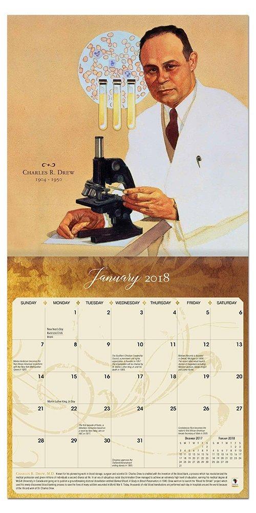 Black History: 2018 African American Calendar by Thomas Blackshear (Interior)