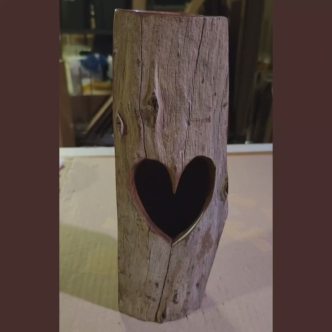 Moyo: African Sandalwood Heart Vase