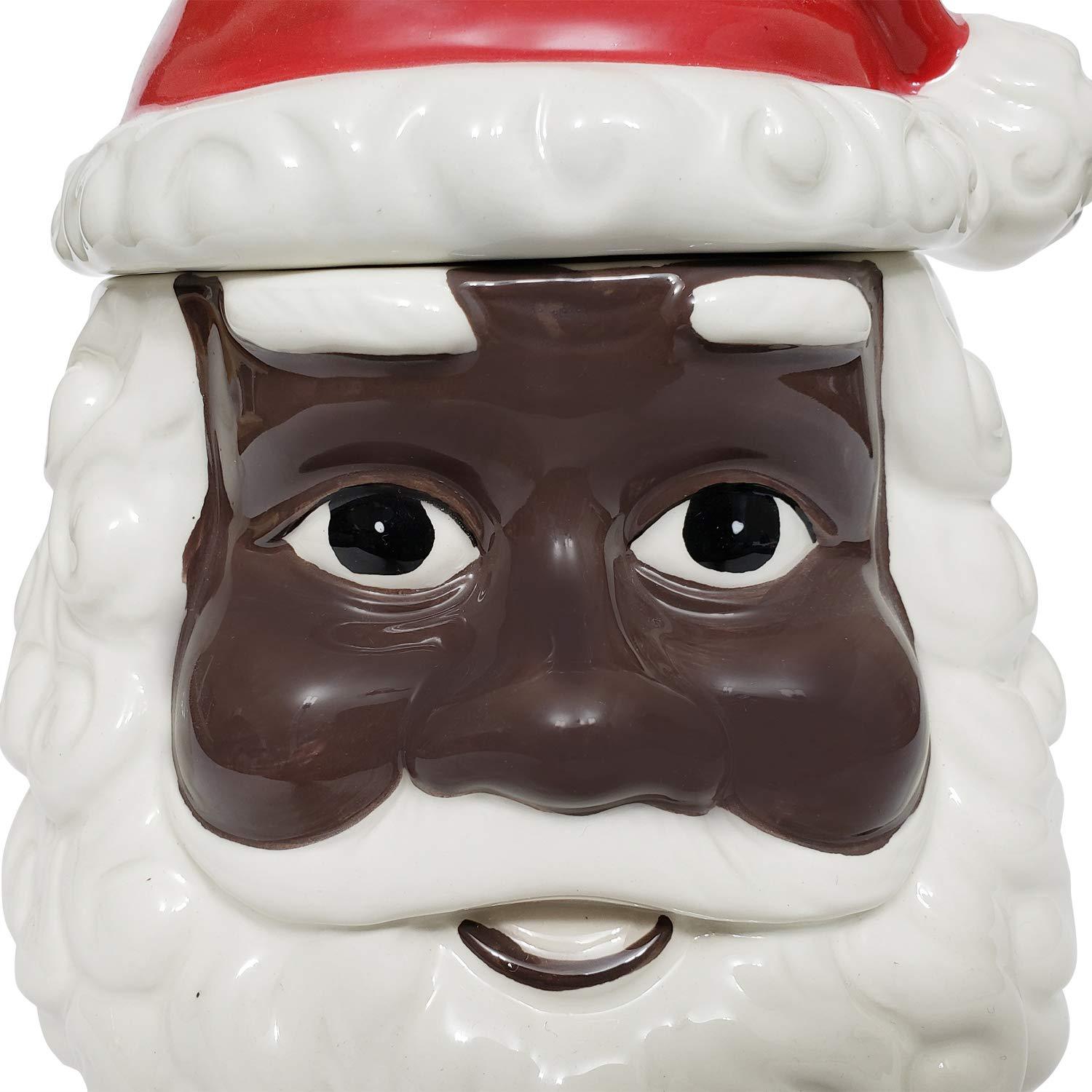 7 of 8: African American Santa Claus Cookie Jar by Soulful Generations