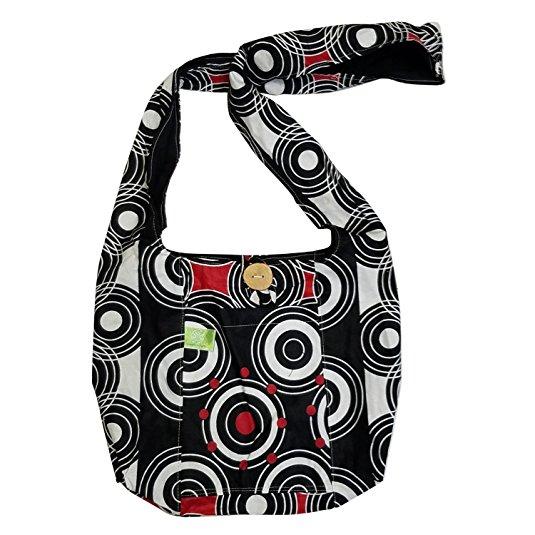 Authentic African Fabric Crossbody Sling Bag by Timbali Crafts