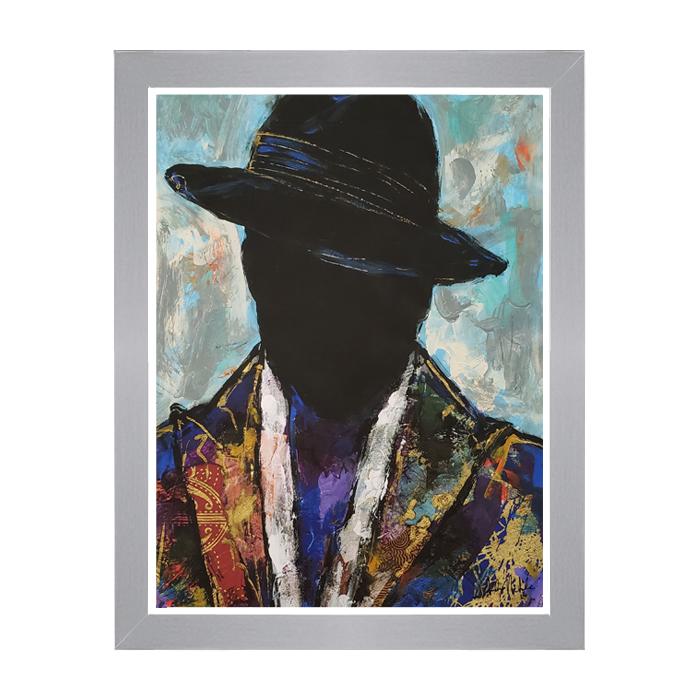 The Man in the Hat by Andrew Nichols (Silver Frame)