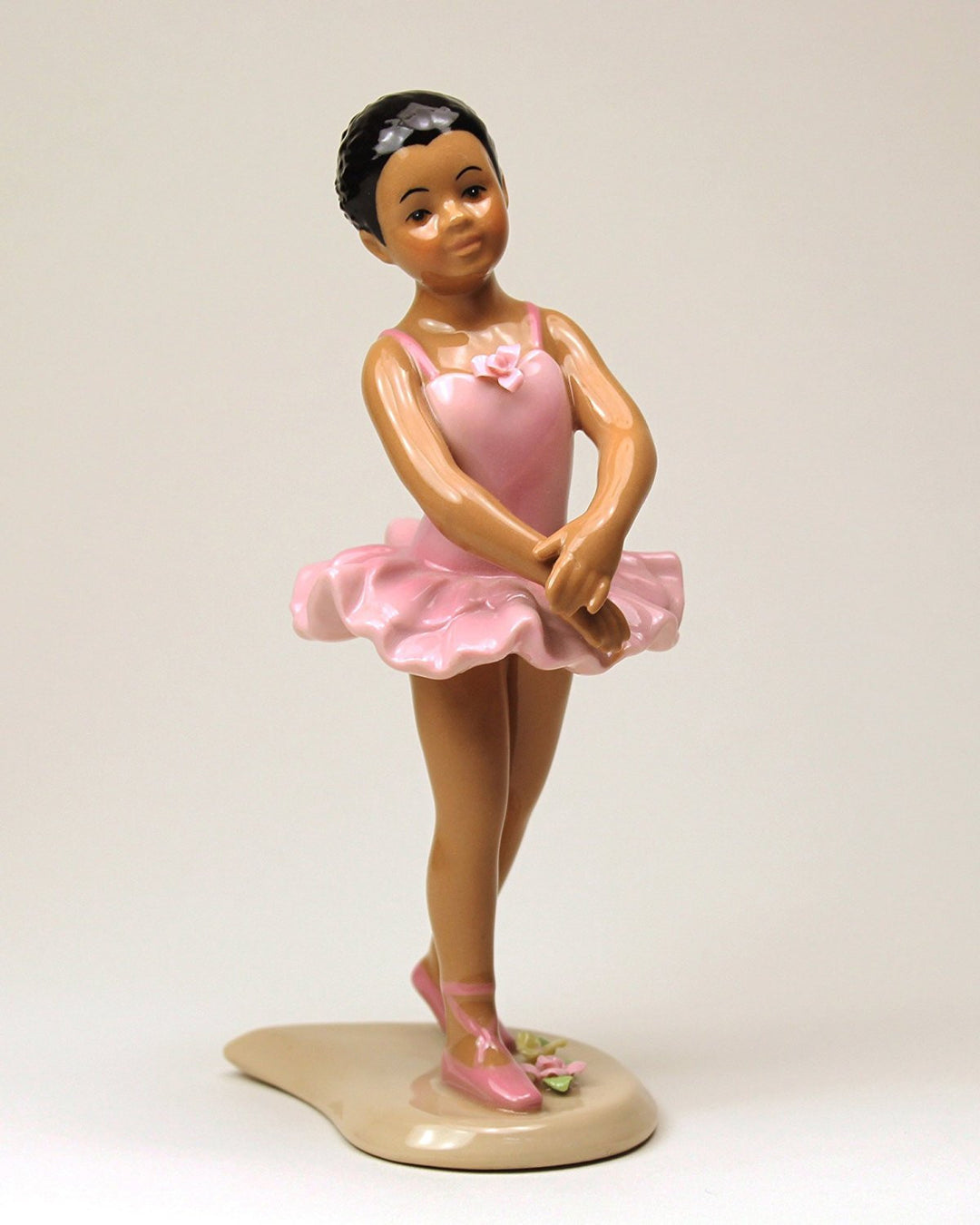 African American Little Ballerina in Pink by Cosmos Gifts
