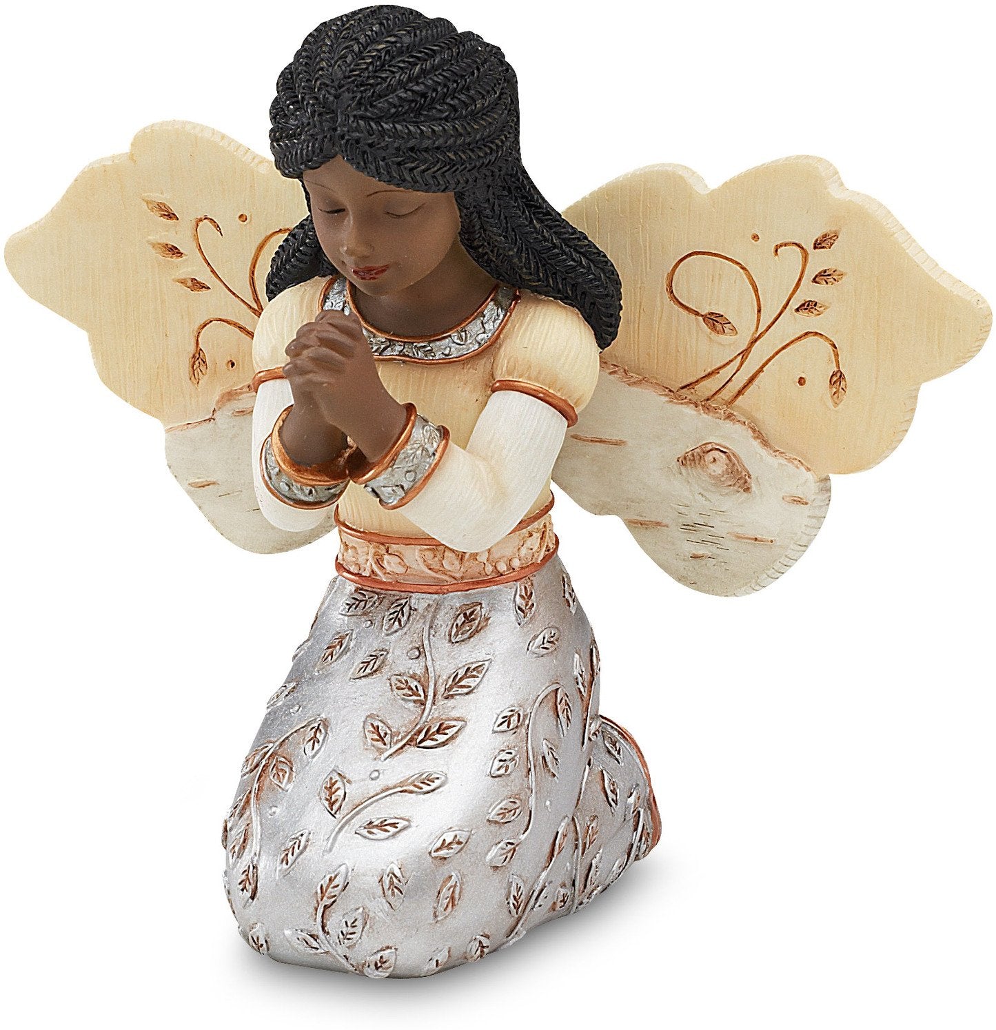 1 of 3: In Faith Angel: African American Figurine by Pavilion Gifts