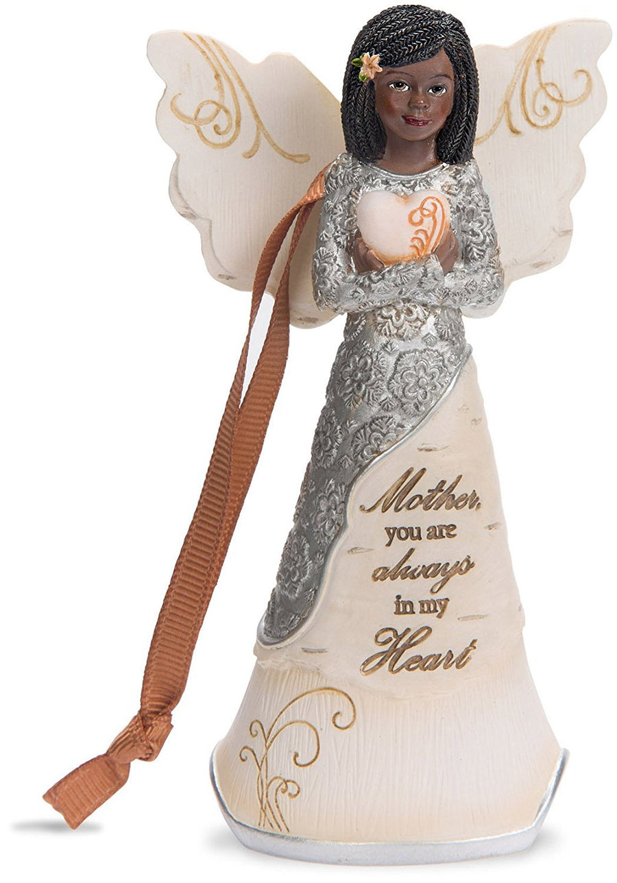 Mother You Are Always In My Heart: African American Angel Ornament (Ebony Elements Collection)