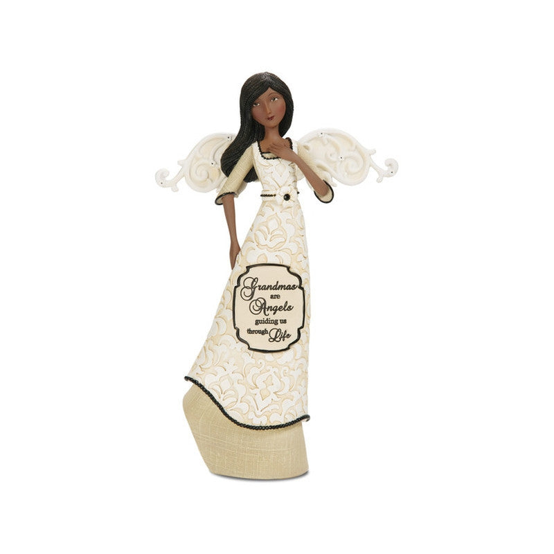 African American Grandma Angel Figurine: Modeles Collection by Pavilion Gifts