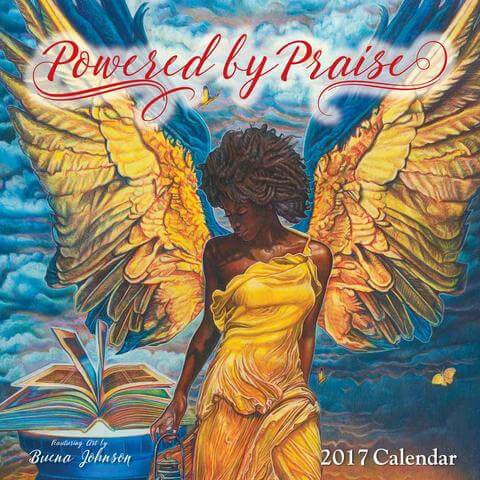 Powered by Praise-Calendar-Shades of Color-12x12 inches-2017-The Black Art Depot