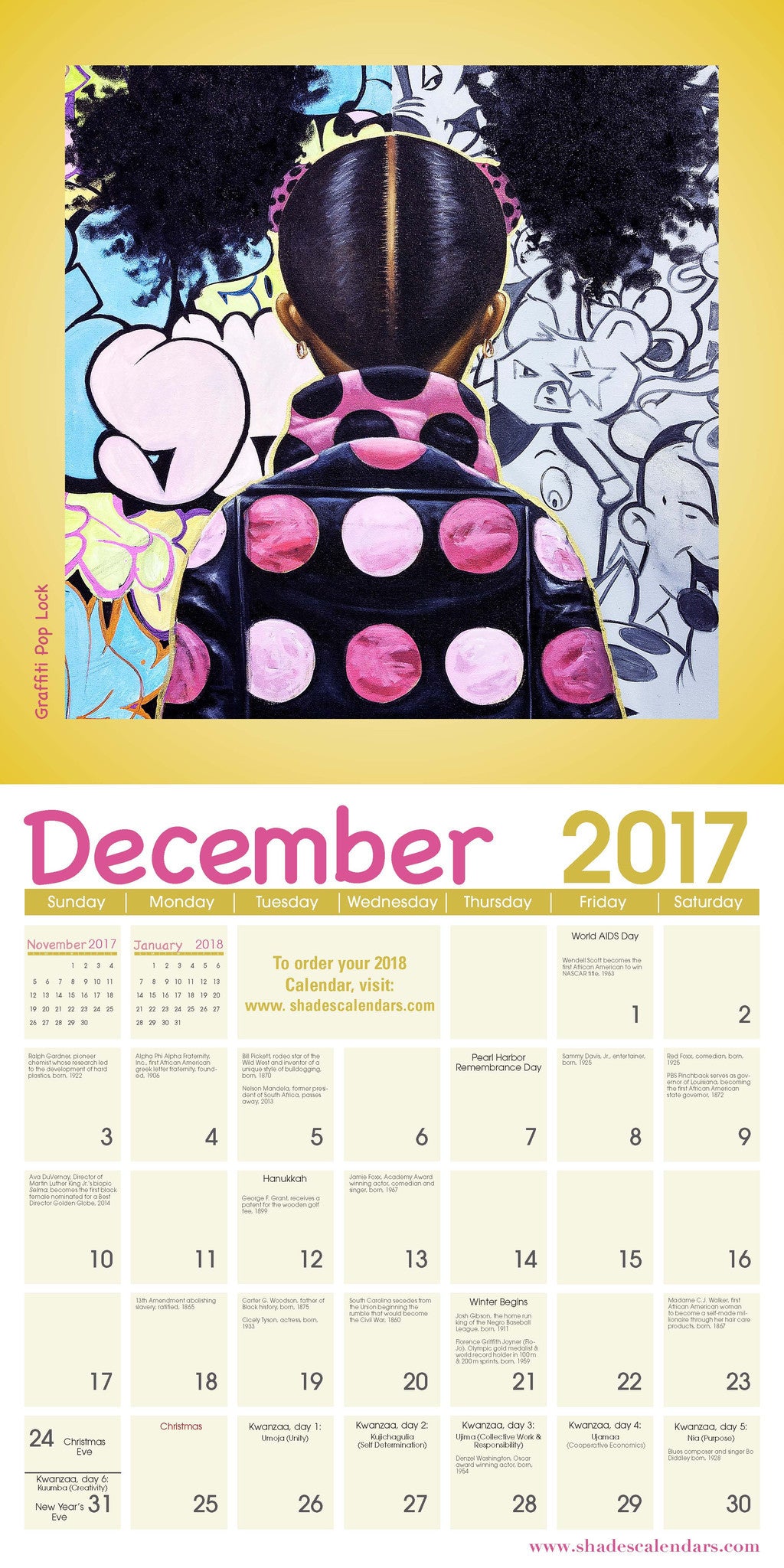 Shades of Color Kids by Frank Morrison (2017 African American Calendar)