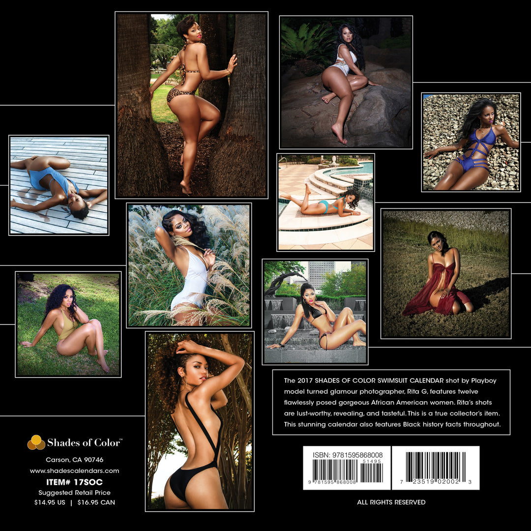 Shades of Color Swimsuit 2017 African American Calendar