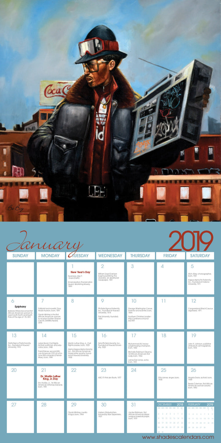 Urbanisms - The Art of Frank Morrison: 2019 African American Calendar (Interior)
