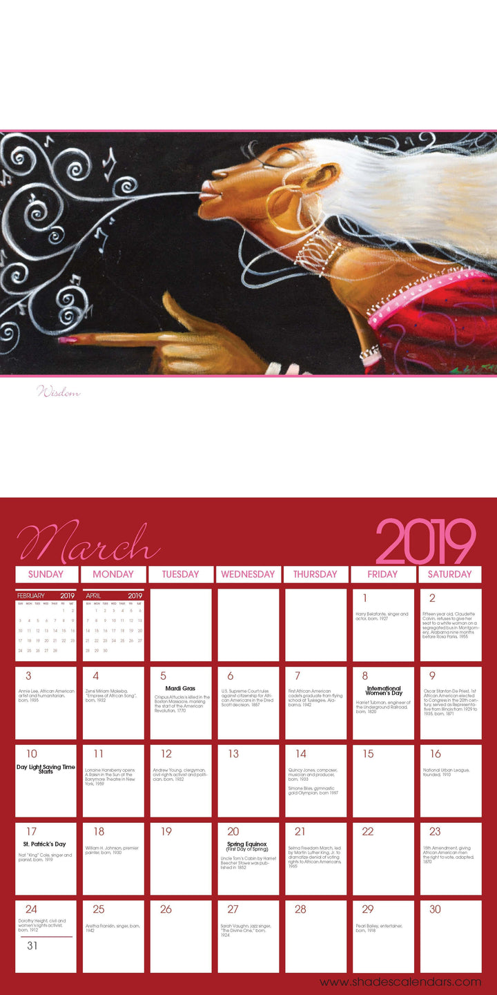 Urbanisms - The Art of Frank Morrison: 2019 African American Calendar (Interior)