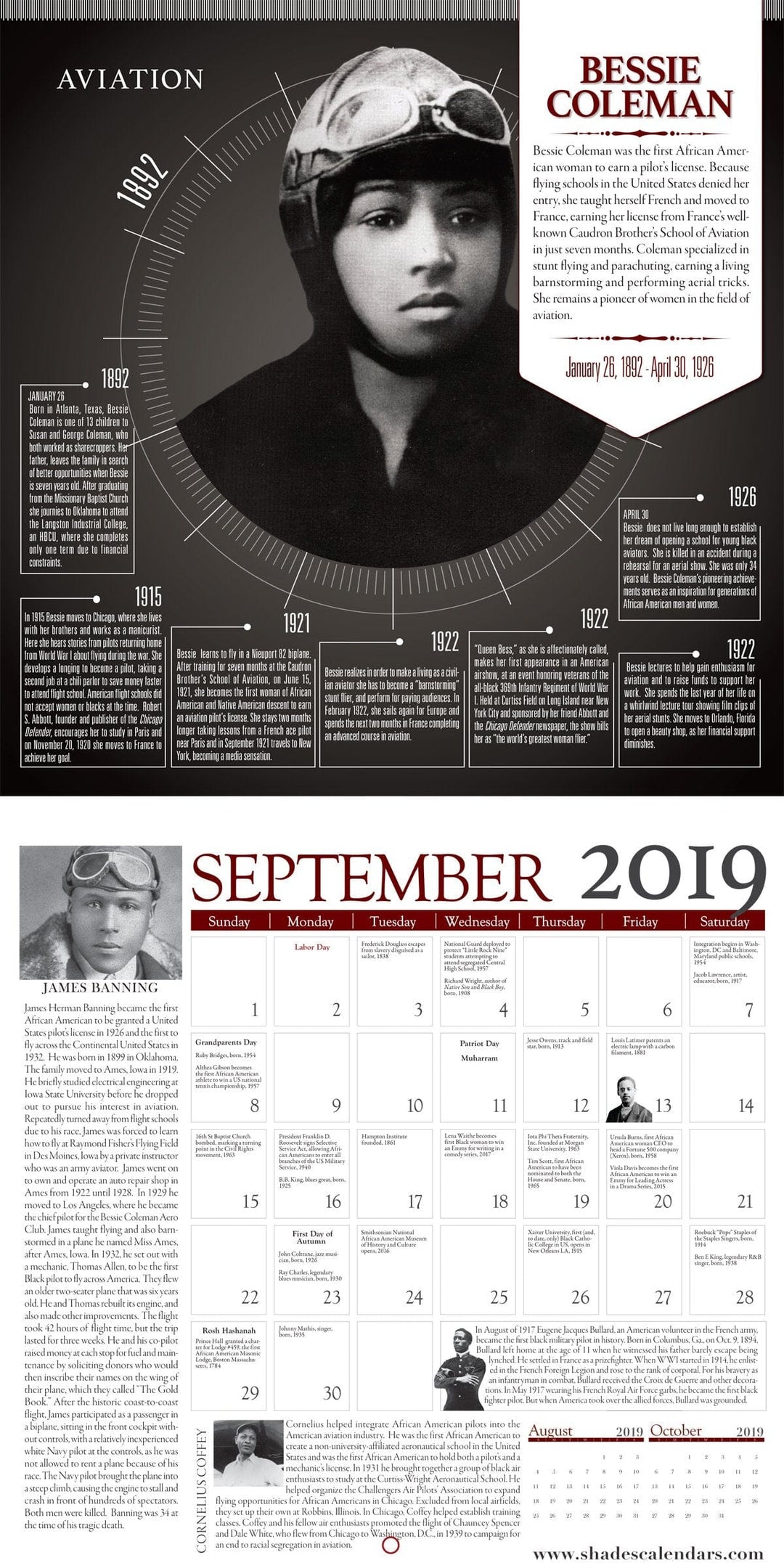 Icons of Change II: 2019 Black History Calendar (Interior)