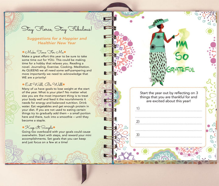 Grateful, Gracious and Gorgeous 2019 African American Inspirational Weekly Planner by Cidne Wallace (Interior)