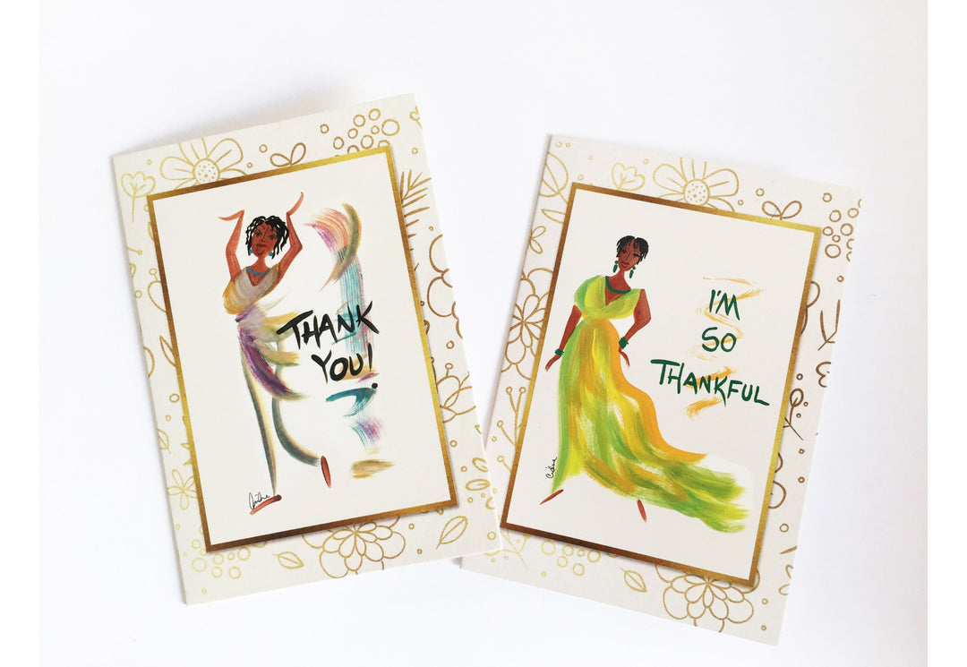 Cidne Wallace Box Set: African American Thank You Cards by Shades of Color