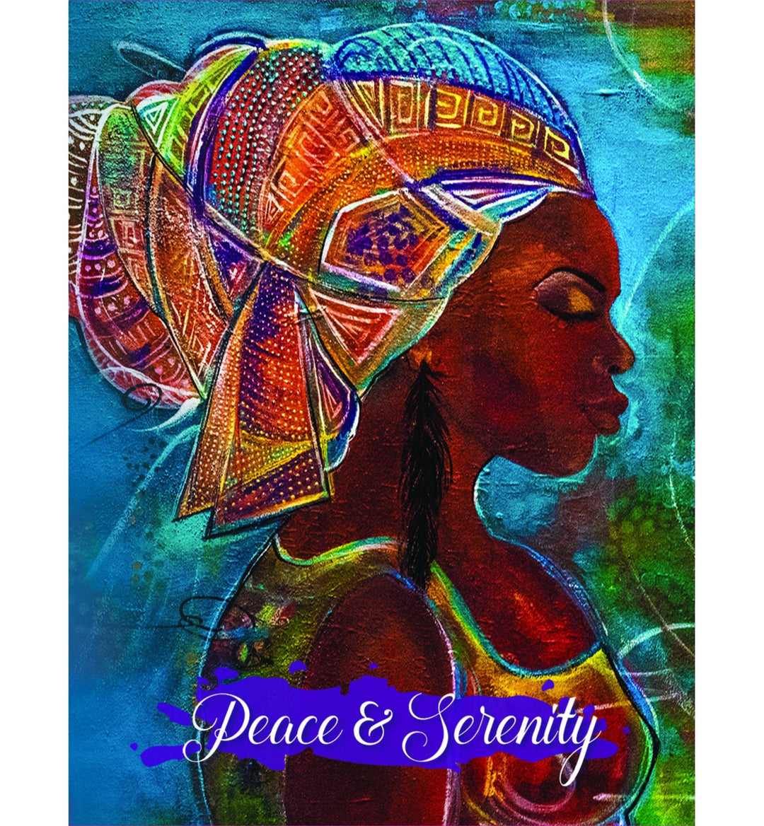 Peace & Serentiy: African American Note Card by GBaby