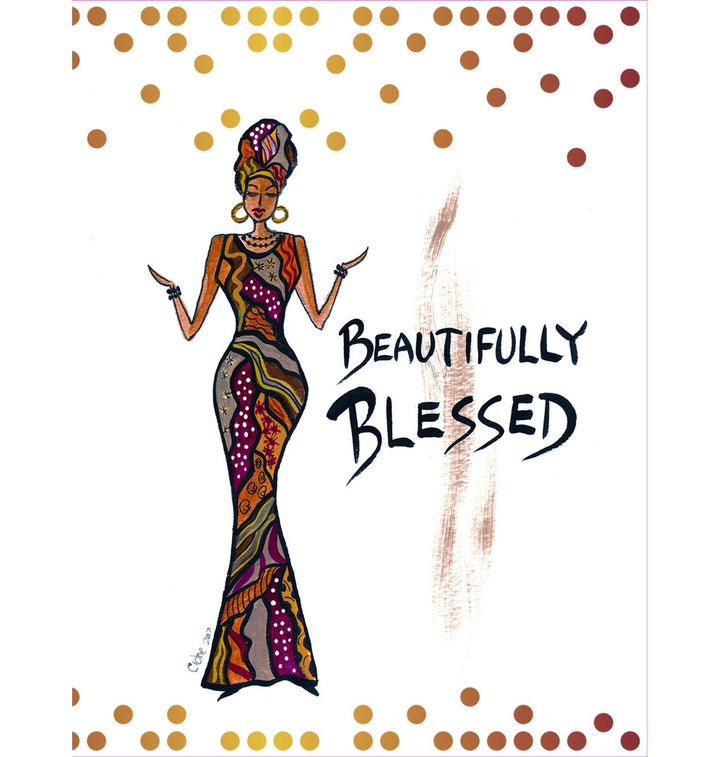 Beautifully Blessed: African American Note Cards by Cidne Wallace
