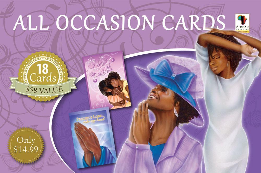 All Occasion African American Greeting Card Box Set (Purple) – The