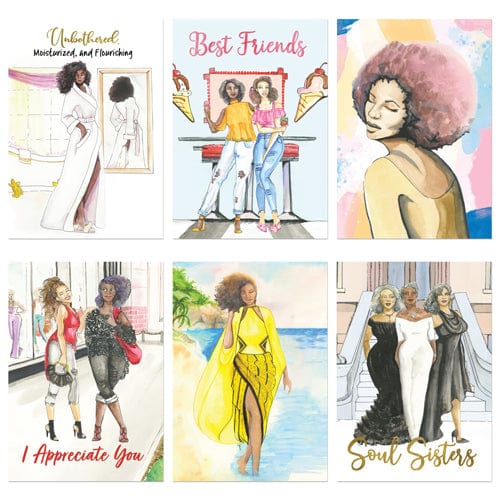 All Occasion Cards (Phenomenal Women Collection)-Greeting Card-Sara Myles-5x7 inches-18 Greeting Cards-The Black Art Depot