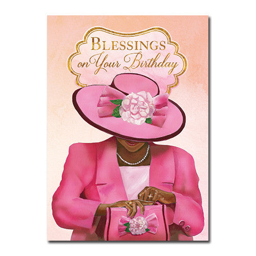 Blessings: African American Happy Birthday Greeting Card