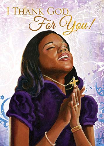 Thank God for You: African American Thank You Card by African American Expressions