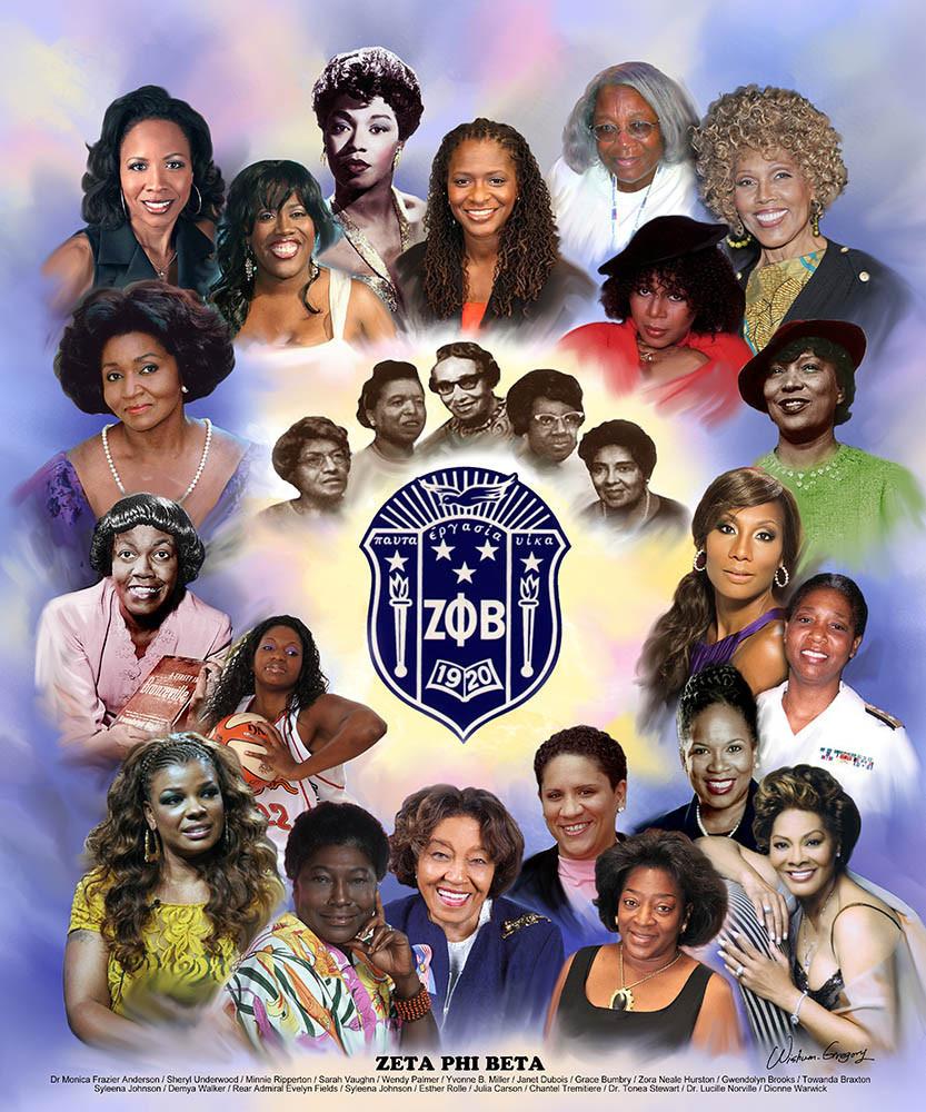 Zeta Phi Beta Pearls II by Wishum Gregory