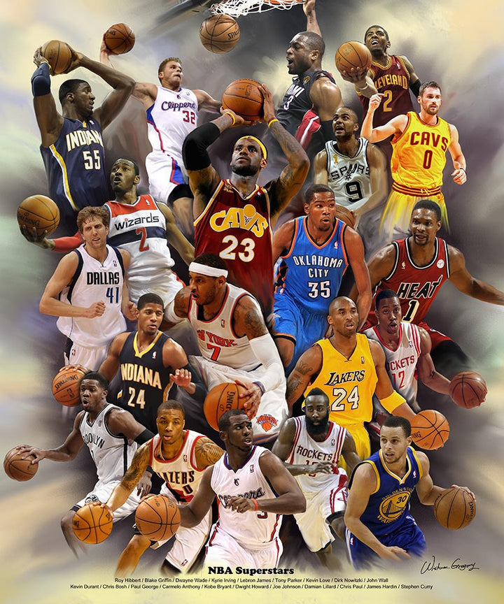 NBA Superstars by Wishum Gregory