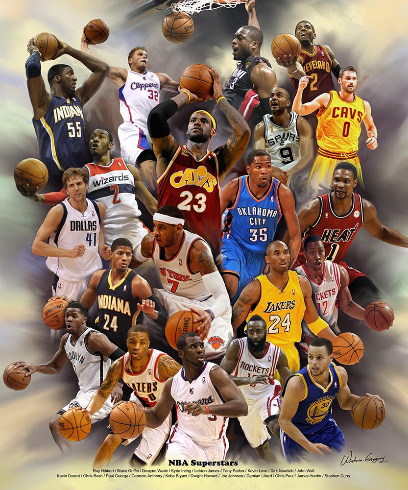 2 of 3: NBA Superstars by Wishum Gregory