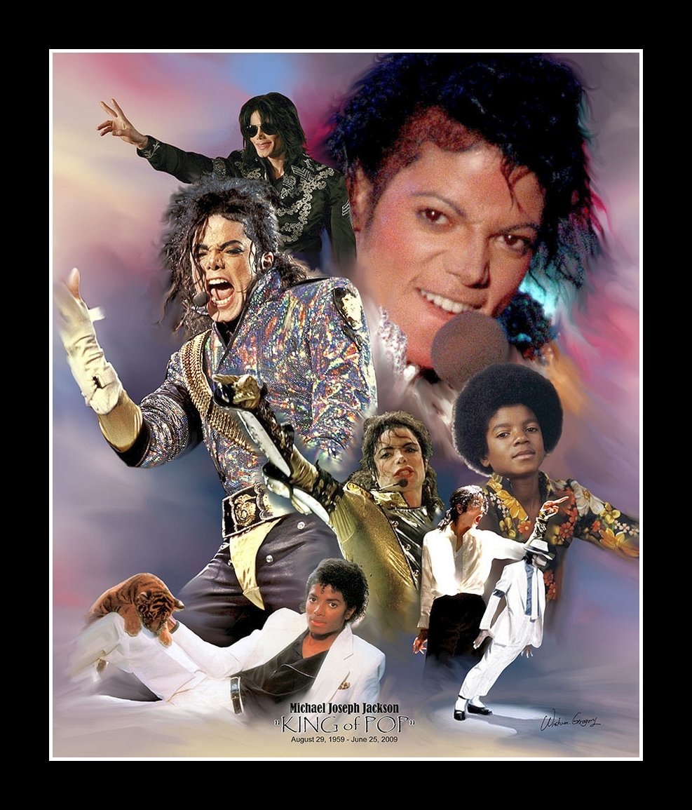 Michael Jackson: The King of Pop II by Wishum Gregory (Black Frame)