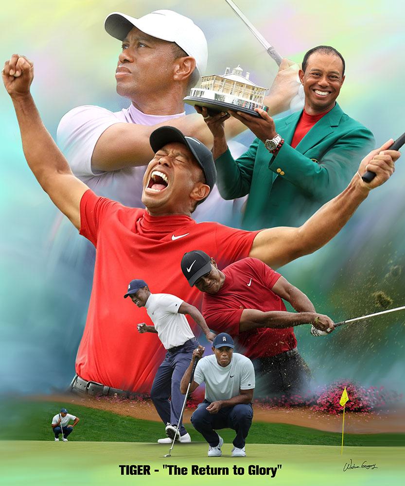 Tiger Woods: Return to Glory by Wishum Gregory – The Black Art Depot