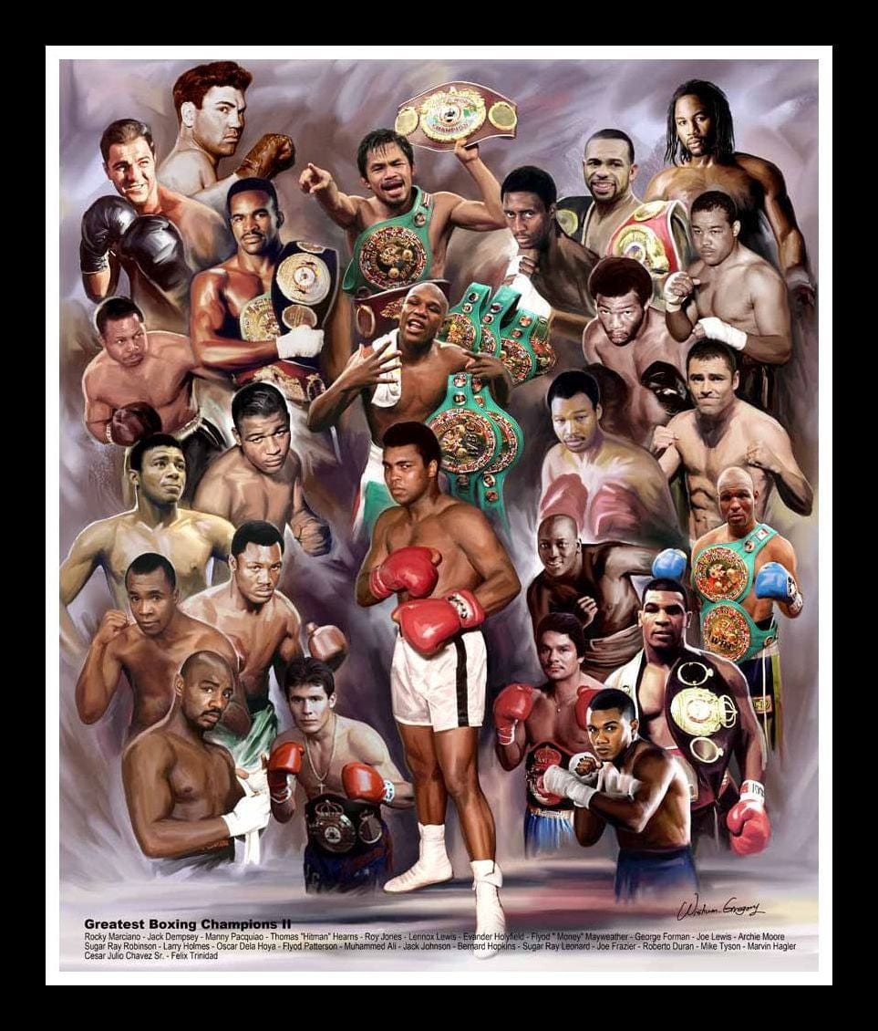  Hagler VS Hearns Boxing Poser: Posters & Prints