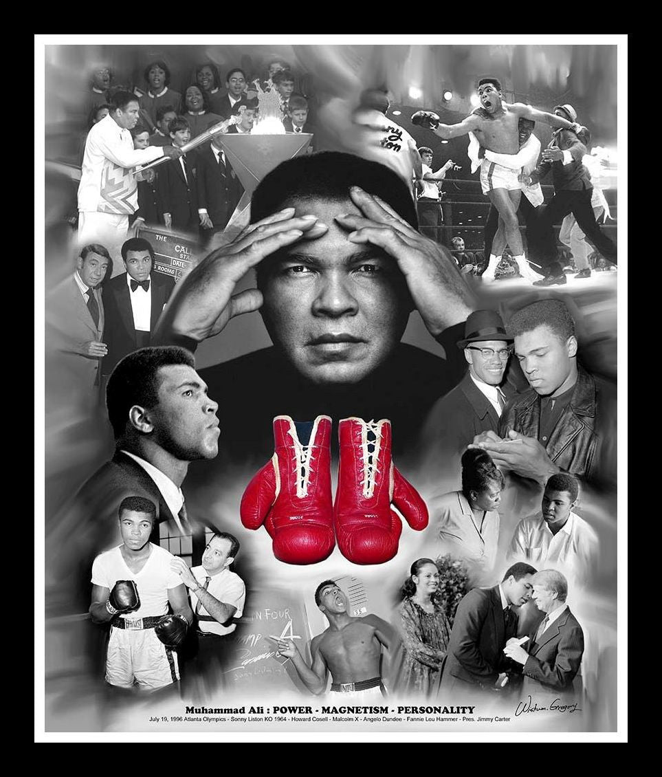 Muhammad Ali: Power, Magnetism and Personality by Wishum Gregory (Art Print)