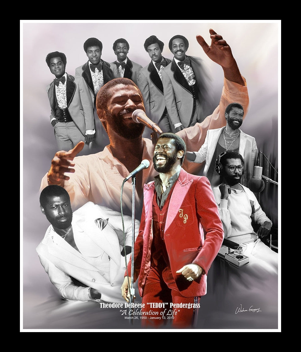 Teddy Pendergrass: A Celebration of Life by Wishum Gregory (Framed)