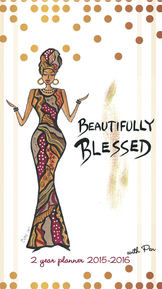 Beautifully Blessed 2015-2016 African American Checkbook Planner by Cidne Wallace