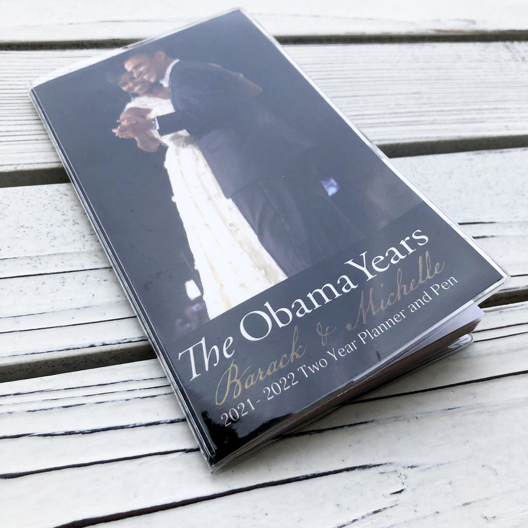 The Obama Years-Checkbook Planner-Shades of Color-6.5x3.5 inches-2021-2022-The Black Art Depot