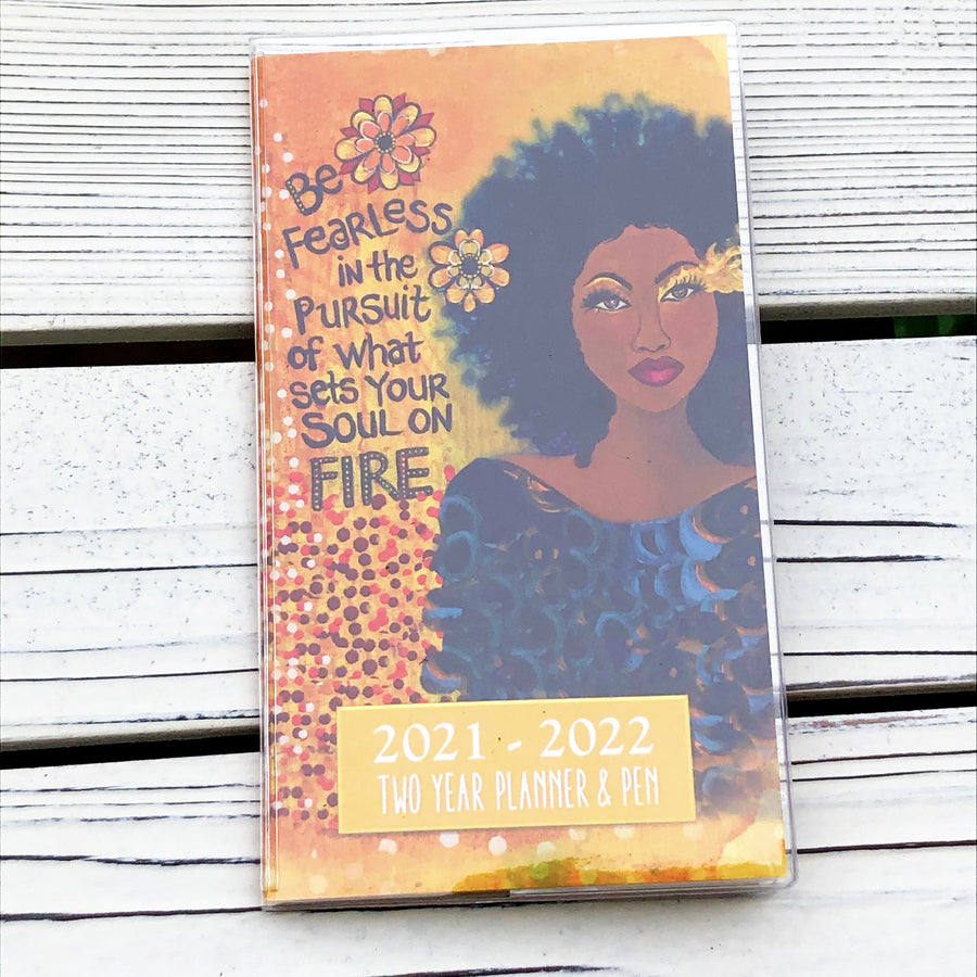 Soul On Fire-Checkbook Planner-Gbaby-6.5x3.5 inches-2021-2022-The Black Art Depot