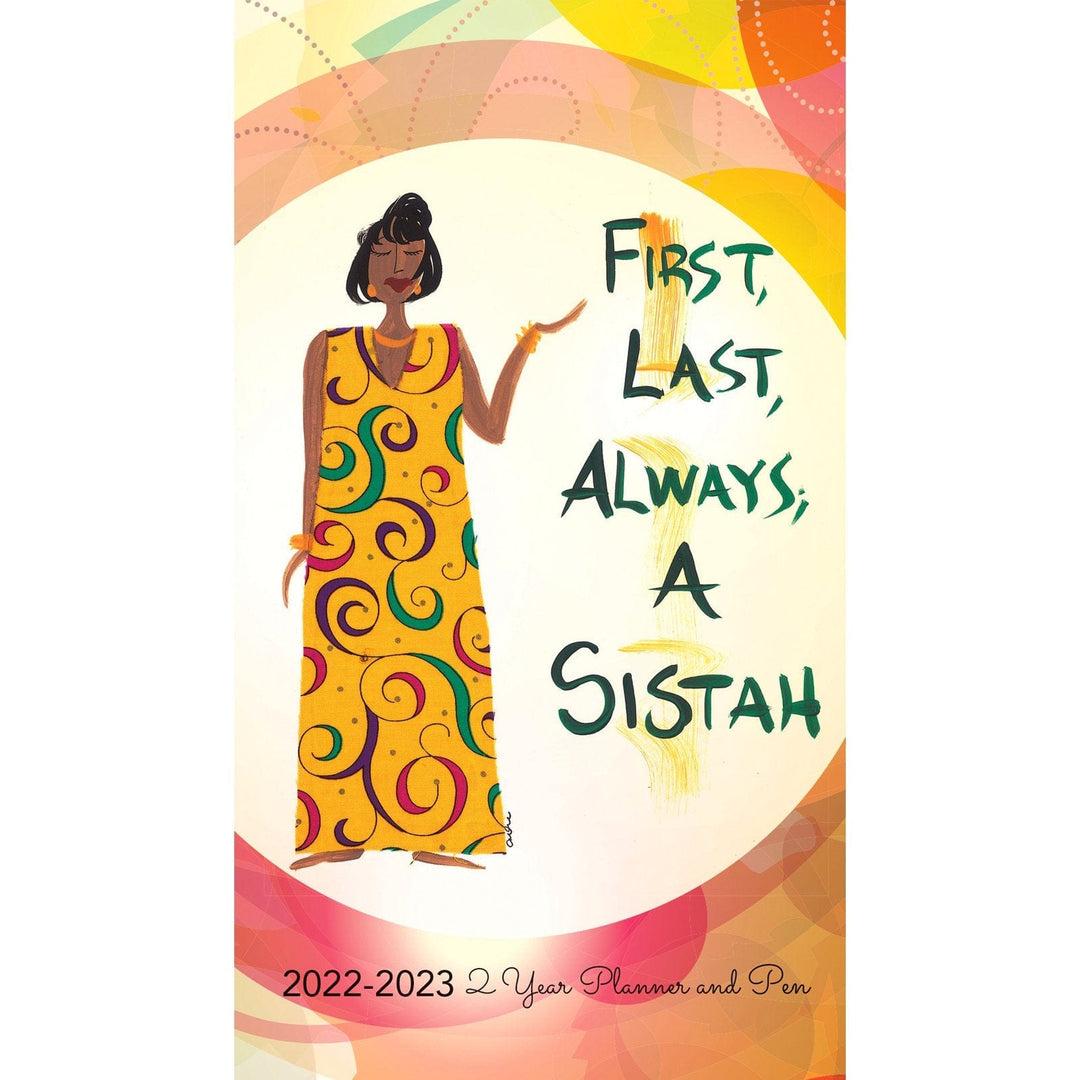 Always a Sistah Two Year Checkbook Planner (2022-2023)-Checkbook Planner-Cidne Wallace-6.5x3.5 inches-2022-2023-The Black Art Depot