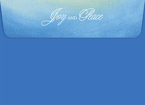 2 of 2: Joy and Peace: African American Christmas Card Envelope